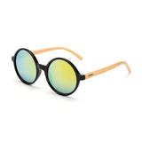 New arrival Wood Sunglasses women ROUND sun glasses bamboo sunglasses for women men Mirror eyewear retro de sol masculino