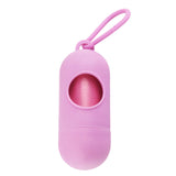 New Pill Shape Pet Dog Poop Bag Dispenser Waste Garbage Bags Carrier with 1 Roll Cat Dog Waste Poop Bag for dogs