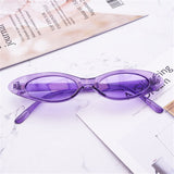 NYWOOH Cat Eye Sunglasses Women 90s Oval Sun Glasses Female Small Frame Retro Brand Design Eyewear Shades