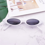 NYWOOH Cat Eye Sunglasses Women 90s Oval Sun Glasses Female Small Frame Retro Brand Design Eyewear Shades