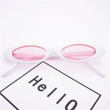 NYWOOH Cat Eye Sunglasses Women 90s Oval Sun Glasses Female Small Frame Retro Brand Design Eyewear Shades