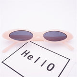 NYWOOH Cat Eye Sunglasses Women 90s Oval Sun Glasses Female Small Frame Retro Brand Design Eyewear Shades