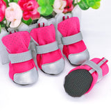 Waterproof Dog Cat Shoes Winter Warm Dog Puppy Socks Reflective Anti-Slip Rain Snow Pet Boots Paw Protecters For Small Dogs