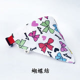 16 Colors Cat Dog Bandana Bibs Scarf Collar Adjustable Pet Neckerchief Scarf Waterproof Saliva Towel for Small Medium Large Dogs