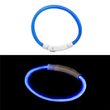 Rechargeable Flashing Night Dog Collars USB luminous pet collar led light USB charging dog collar glowing Teddy Flash Collar Pet