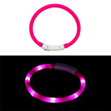 Rechargeable Flashing Night Dog Collars USB luminous pet collar led light USB charging dog collar glowing Teddy Flash Collar Pet