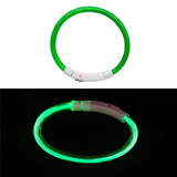 Rechargeable Flashing Night Dog Collars USB luminous pet collar led light USB charging dog collar glowing Teddy Flash Collar Pet