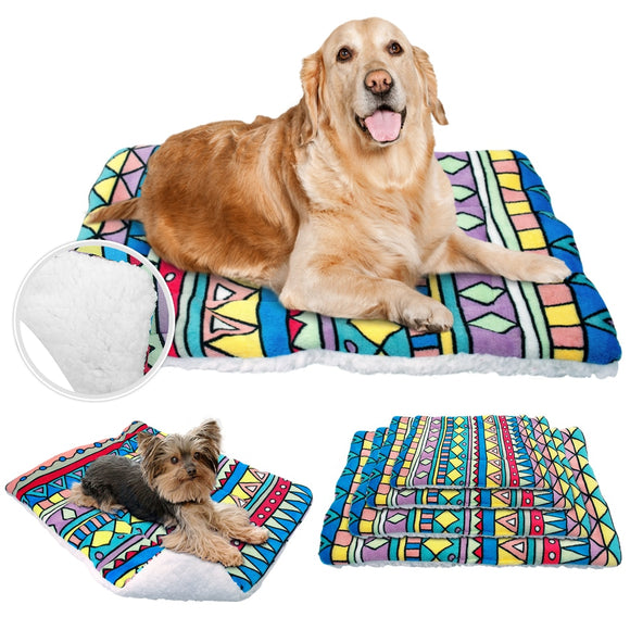 Dog Bed Mat Small Pet House Soft Blanket Cat Mattress Puppy Sofa Dog Beds Kennel for Small Medium Large Big Dogs
