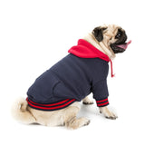 GLORIOUS KEK Dog Hoodies Plain Fall/Winter Dog Clothes Sweatshirt Blank Dog Hoodies for Small Dogs Chihuahua Pugs Pet Supplies