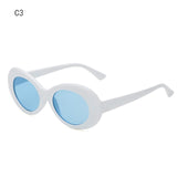 Brand Designer Luxury Women Oval Sunglasses Fashion Sunglasses Men Women  Glasses Women Men Translucent Lenses Sunglasses UV400