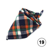 Pet Dog Bandana Small Large Dog Bibs Scarf Washable Cozy Cotton Plaid Printing Puppy Kerchief Bow Tie Pet Grooming Accessories
