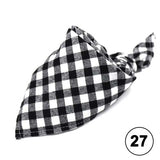 Pet Dog Bandana Small Large Dog Bibs Scarf Washable Cozy Cotton Plaid Printing Puppy Kerchief Bow Tie Pet Grooming Accessories