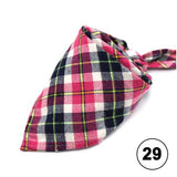 Pet Dog Bandana Small Large Dog Bibs Scarf Washable Cozy Cotton Plaid Printing Puppy Kerchief Bow Tie Pet Grooming Accessories