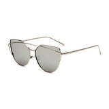 Sunglasses Women Brand Designer Retro Oversize Cat Eye Sun Glasses Female Mirrored Sunglases