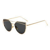 Sunglasses Women Brand Designer Retro Oversize Cat Eye Sun Glasses Female Mirrored Sunglases