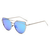 Sunglasses Women Brand Designer Retro Oversize Cat Eye Sun Glasses Female Mirrored Sunglases