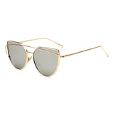 Sunglasses Women Brand Designer Retro Oversize Cat Eye Sun Glasses Female Mirrored Sunglases