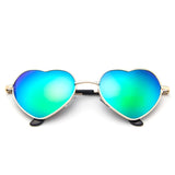 Mixxar Sunglasses Men Brand Fashion Sun Glasses Heart Shaped Sunglasses Dropshipping Round Women Metal Frame Mercury Reflective