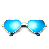 Mixxar Sunglasses Men Brand Fashion Sun Glasses Heart Shaped Sunglasses Dropshipping Round Women Metal Frame Mercury Reflective