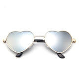 Mixxar Sunglasses Men Brand Fashion Sun Glasses Heart Shaped Sunglasses Dropshipping Round Women Metal Frame Mercury Reflective