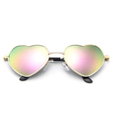 Mixxar Sunglasses Men Brand Fashion Sun Glasses Heart Shaped Sunglasses Dropshipping Round Women Metal Frame Mercury Reflective