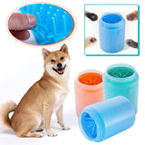 Pet Paw Cleaner Cup Soft Silicone Combs Portable Pet Dog Cat Paw Cup Foot Washer Cleaning Brush Quickly Wash Dirty Tools Bucket