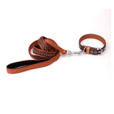 For Pet Lead Small Pet Dog Collar Lead Black Brown High Quality Rubber & Nylon Pet Leash 1pcs/lot