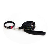 For Pet Lead Small Pet Dog Collar Lead Black Brown High Quality Rubber & Nylon Pet Leash 1pcs/lot