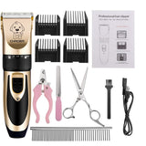 Pet Dog Grooming clipper hair Professional Electrical Trimmer Rechargeable Grooming Tool Low-noise Pet Haircut Shave Machine Set
