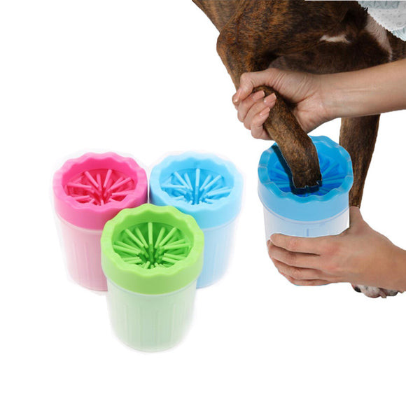 Pet Cats Dogs Foot Clean Tool For Dogs Cats Cleaning Tools Soft Plastic Washing Brush Paw Washer Pet Accessories for Dog