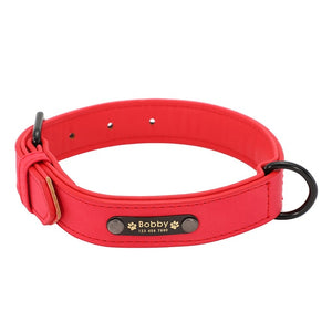 Dog Collars Personalized Custom Leather Dog Collar Name ID Tags For Small Medium Dogs Pitbull Bulldog Beagle Correa Perro