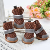 4pcs Summer Dogs Breathable Shoes Anti-slip Shoes for Small Dog Doggy Candy Color Summer Puppy Sandals Puppy Shoes Pet Products