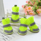 4pcs Summer Dogs Breathable Shoes Anti-slip Shoes for Small Dog Doggy Candy Color Summer Puppy Sandals Puppy Shoes Pet Products