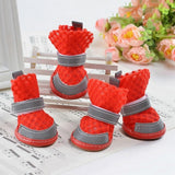 4pcs Summer Dogs Breathable Shoes Anti-slip Shoes for Small Dog Doggy Candy Color Summer Puppy Sandals Puppy Shoes Pet Products