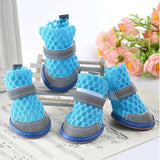 4pcs Summer Dogs Breathable Shoes Anti-slip Shoes for Small Dog Doggy Candy Color Summer Puppy Sandals Puppy Shoes Pet Products