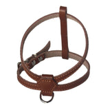 Adjustable Comfort Genuine Leather Dog Harness Sturdy and Durable for Small Puppy Dogs