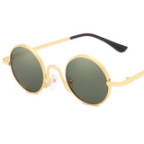 YOOSKE Round Sunglasses Women Men Vintage Small Metal Sun Glasses Female Male Shades Sunglass Pink Red Eyewear UV400