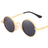 YOOSKE Round Sunglasses Women Men Vintage Small Metal Sun Glasses Female Male Shades Sunglass Pink Red Eyewear UV400