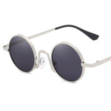 YOOSKE Round Sunglasses Women Men Vintage Small Metal Sun Glasses Female Male Shades Sunglass Pink Red Eyewear UV400